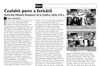 Picture of The Romanian Film Festival in Tribuna Magazine